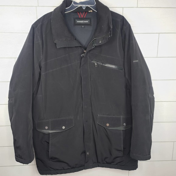 Andrew Marc Jacket Coat Black XL PCM Schoeller Temperature Comfort Parka - Picture 15 of 15
